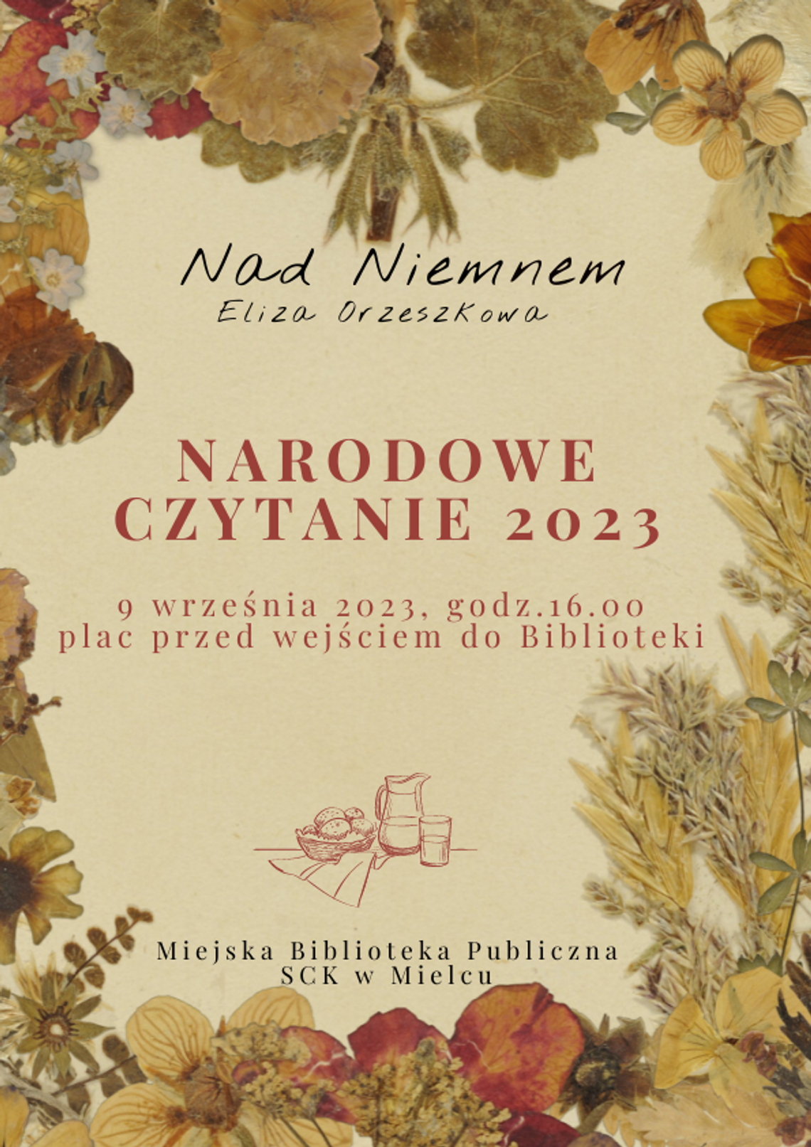 Narodowe czytanie 2023 - "Nad Niemnem" Eliza Orzeszkowa Narodowe czytanie 2023 - "Nad Niemnem" Eliza Orzeszkowa