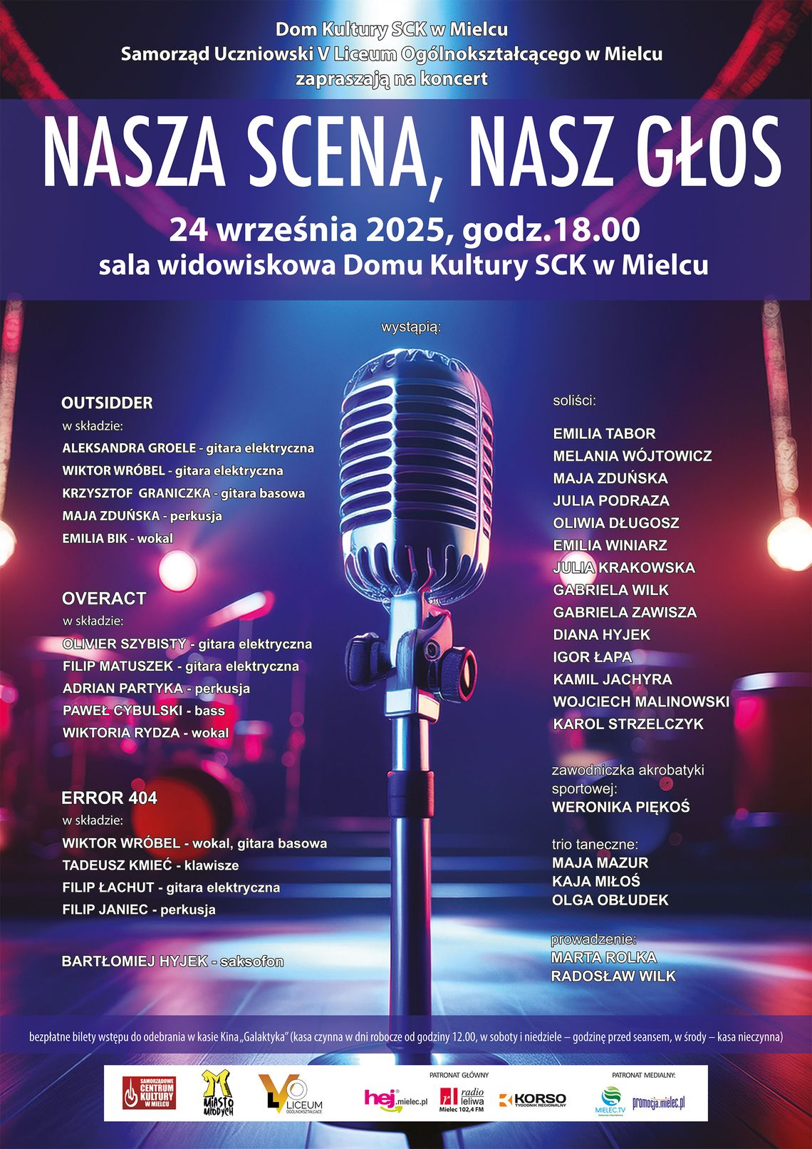 „Nasza scena, nasz głos” – młodzieżowy koncert na dobry początek roku szkolnego