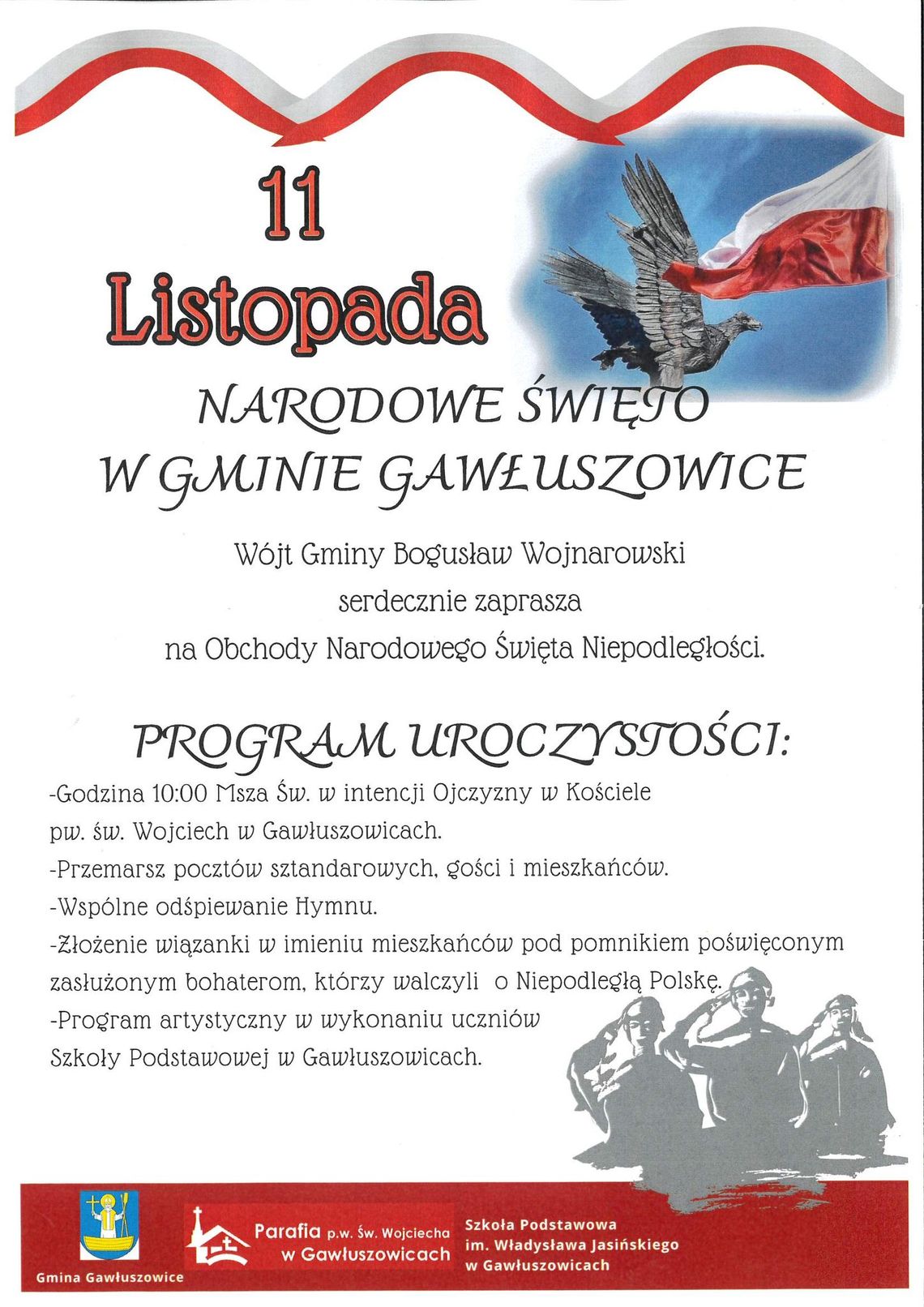 Obchody 11 listopada w gminie Gawłuszowice