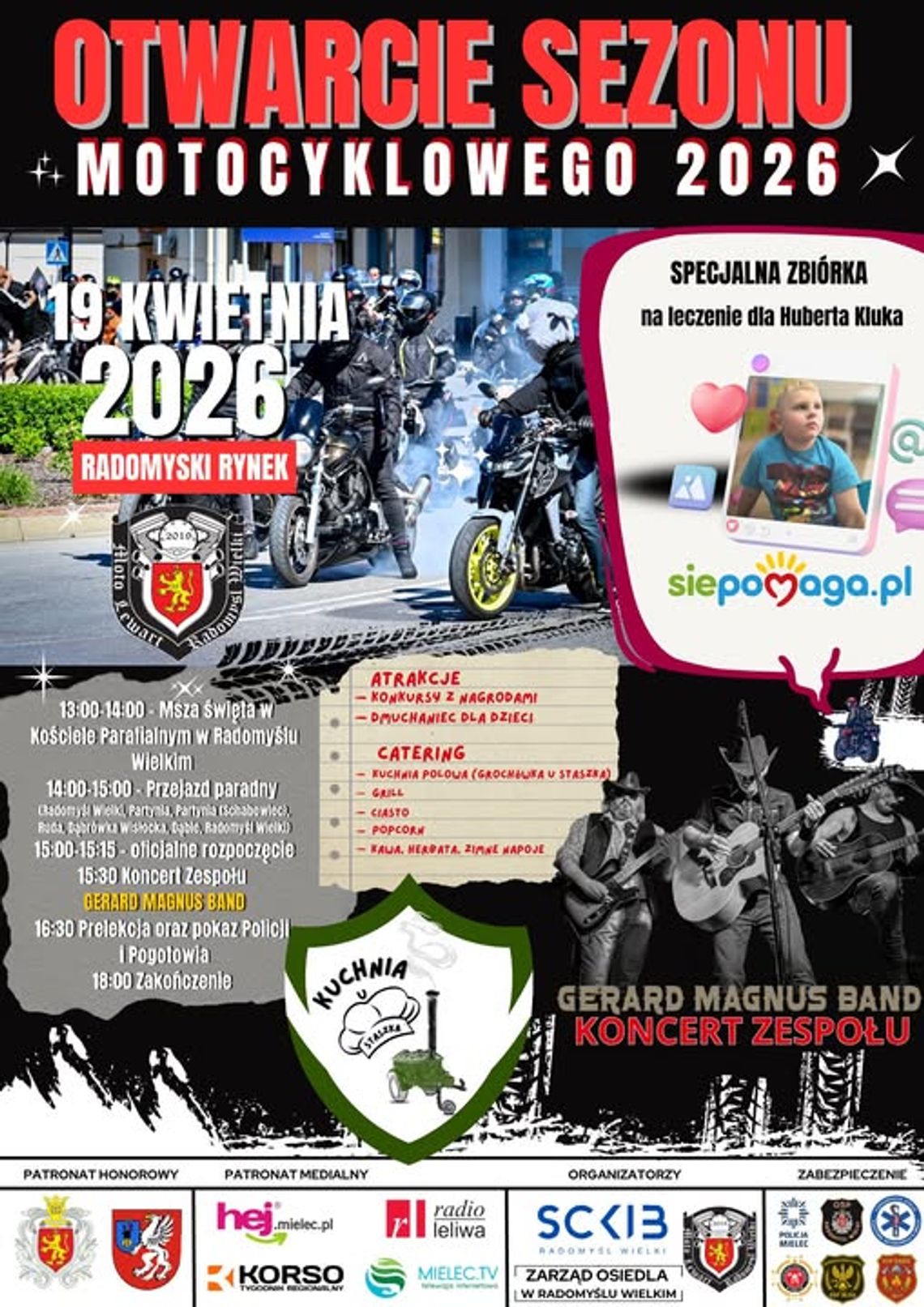 Otwarcie Sezonu Motocyklowego 2026 w Radomyślu Wielkim już niedługo