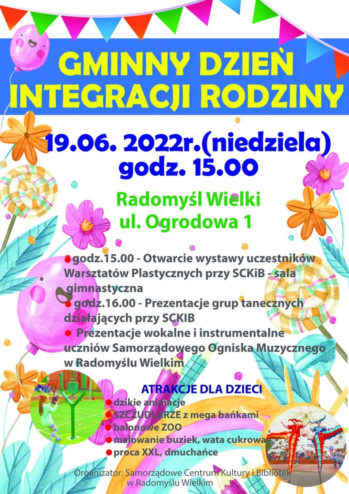 Rodzinnie w niedzielę, zaprasza samorząd w Radomyślu Wielkim Rodzinnie w niedzielę, zaprasza samorząd w Radomyślu Wielkim