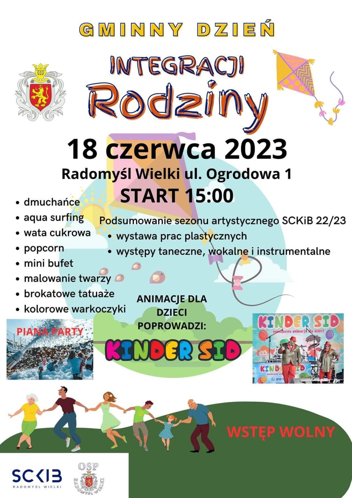 SCKiB z Radomysła Wielkiego zaprasza na Gminny Dzień Integracji Rodziny