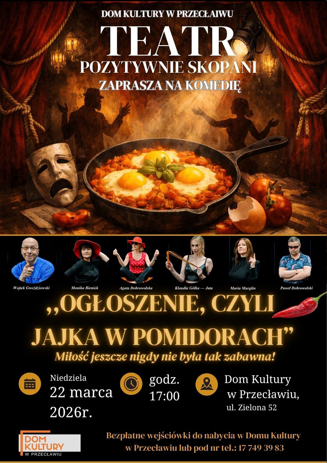 Spektakl "Ogłoszenie, czyli jajka w pomidorach"