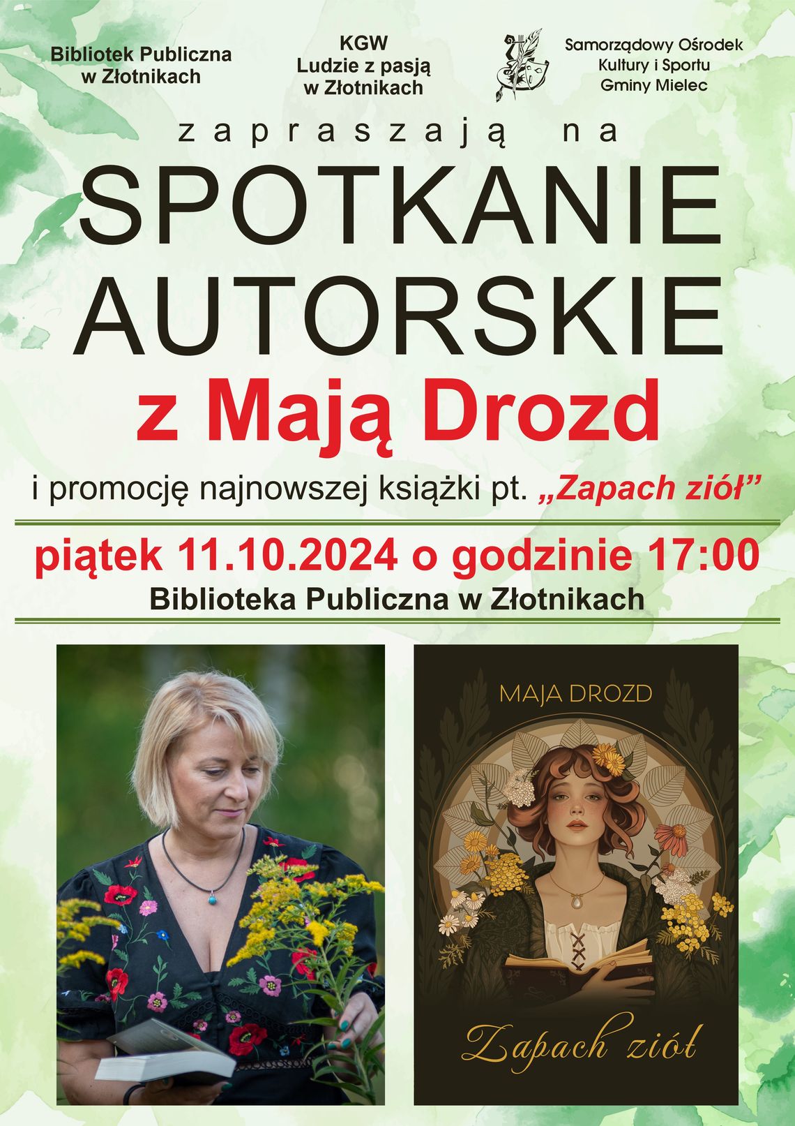 Spotkanie autorskie w Złotnikach z Mają Drozd Spotkanie autorskie w Złotnikach z Mają Drozd
