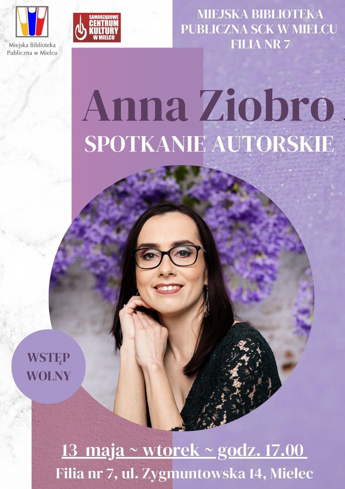 Spotkanie autorskie z Anną Ziobro – Filia nr 7 Spotkanie autorskie z Anną Ziobro – Filia nr 7