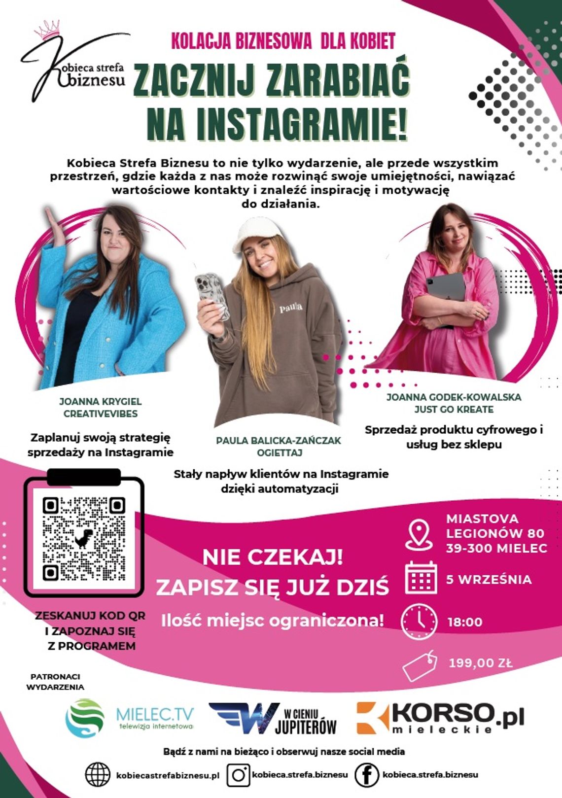 Spotkanie dla przedsiębiorczych kobiet w Mielcu! Dołącz do Kobiecej Strefy Biznesu Spotkanie dla przedsiębiorczych kobiet w Mielcu! Dołącz do Kobiecej Strefy Biznesu