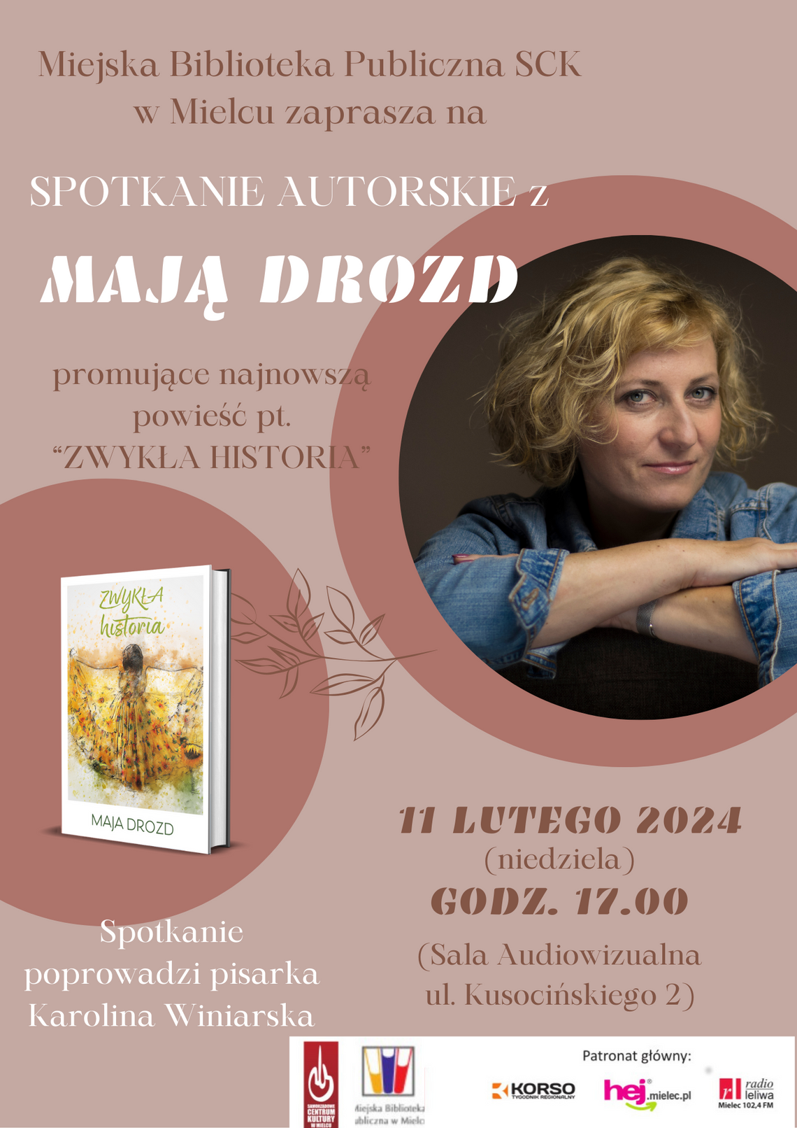 Spotkanie z mielecką pisarką Mają Drozd w miejskiej bibliotece