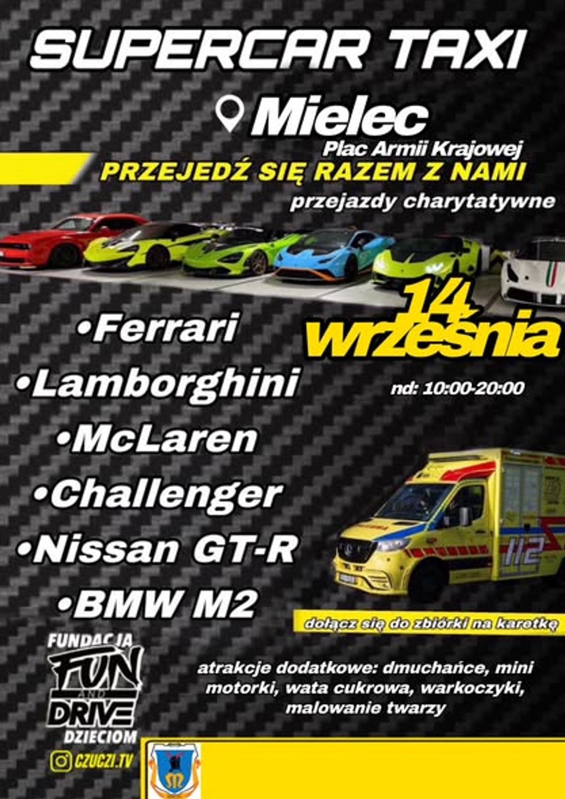 Szansa na przejażdżkę Ferrari, Lamborghini i nie tylko. Już w niedzielę w Mielcu