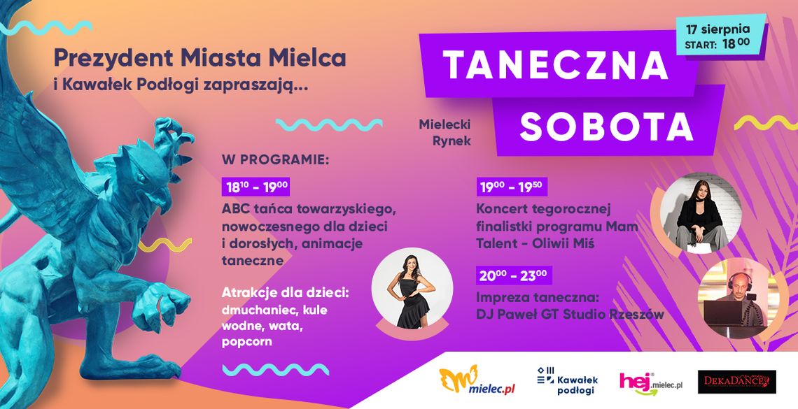 Taneczna sobota na mieleckim rynku Taneczna sobota na mieleckim rynku