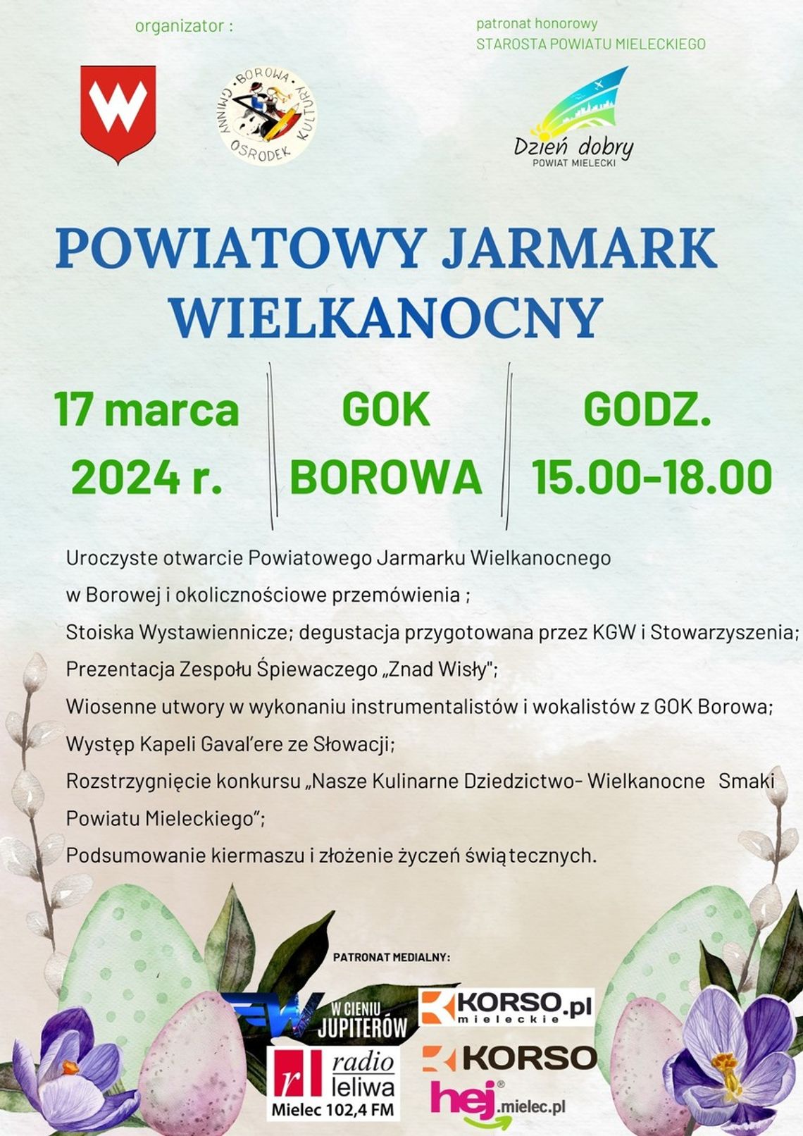 Tradycyjny jarmark wielkanocny już 17 marca Tradycyjny jarmark wielkanocny już 17 marca