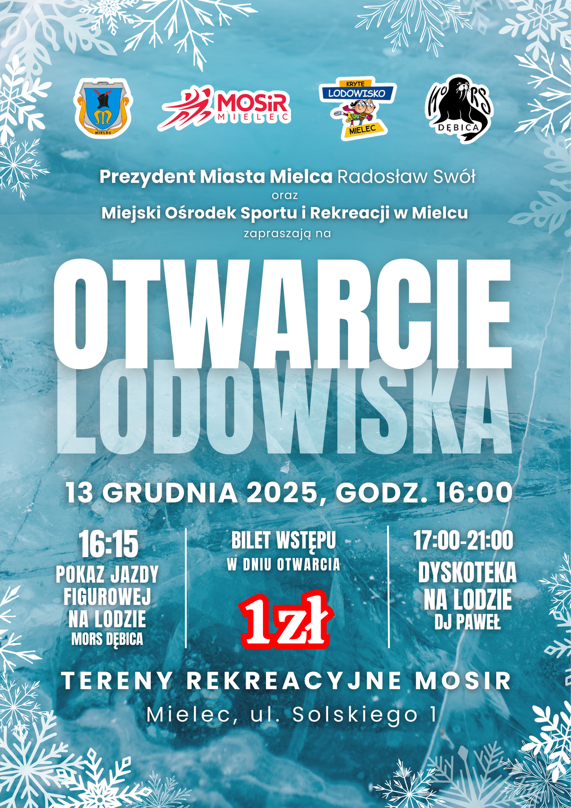 W Mielcu rusza całkowicie nowe lodowisko! Otwarcie już w sobotę W Mielcu rusza całkowicie nowe lodowisko! Otwarcie już w sobotę