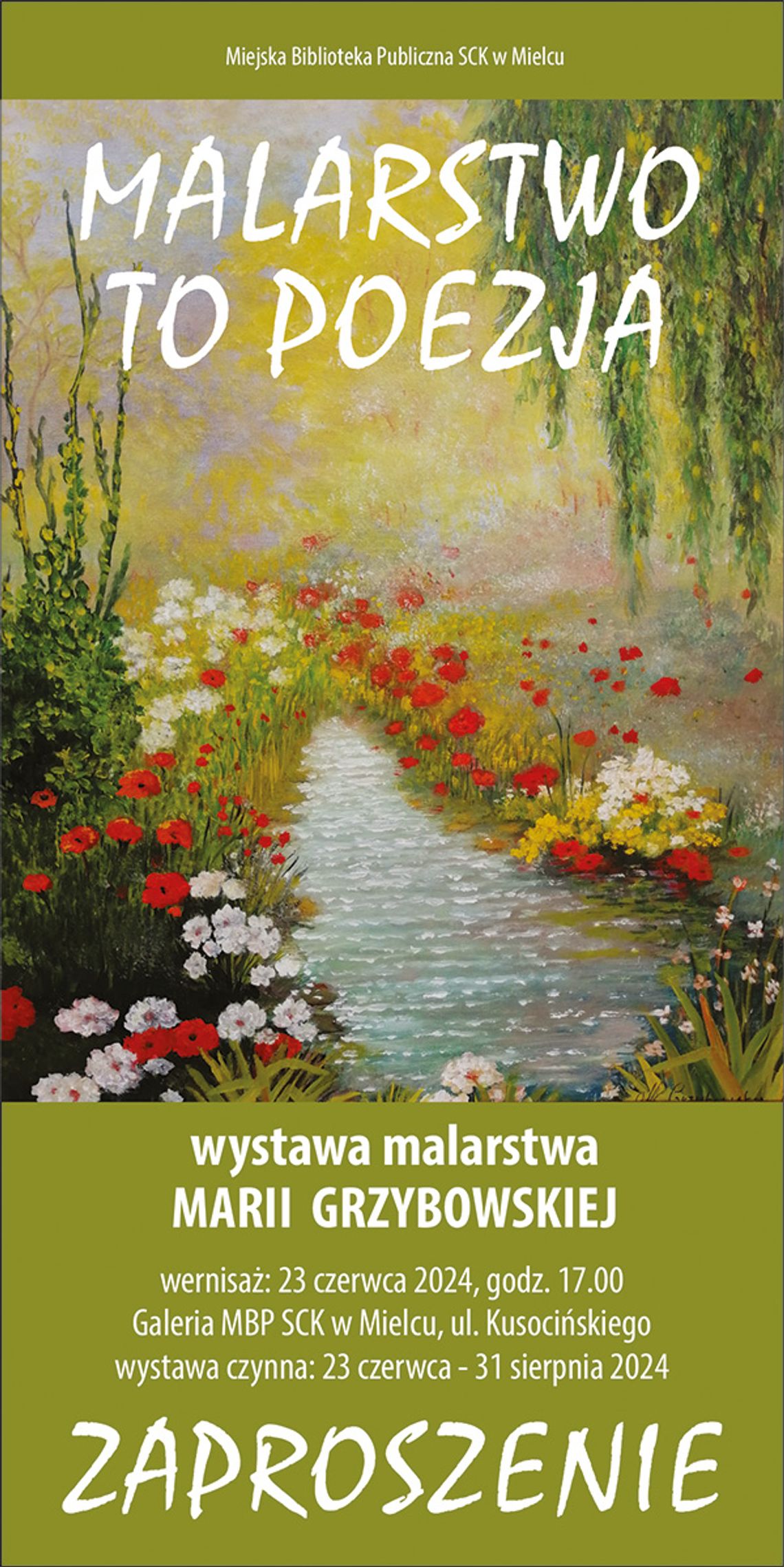 Wernisaż wystawy malarstwa Marii Grzybowskiej „Malarstwo to poezja”
