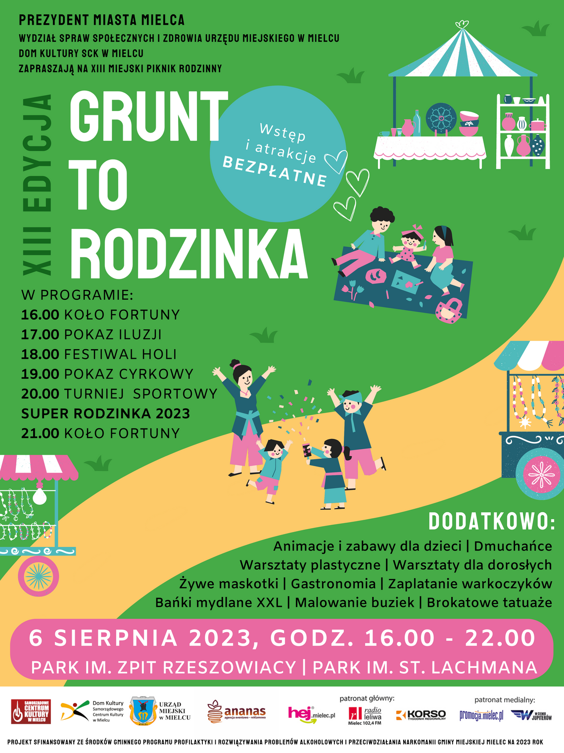 XIII Edycja Miejskiego Pikniku Rodzinnego - GRUNT TO RODZINKA