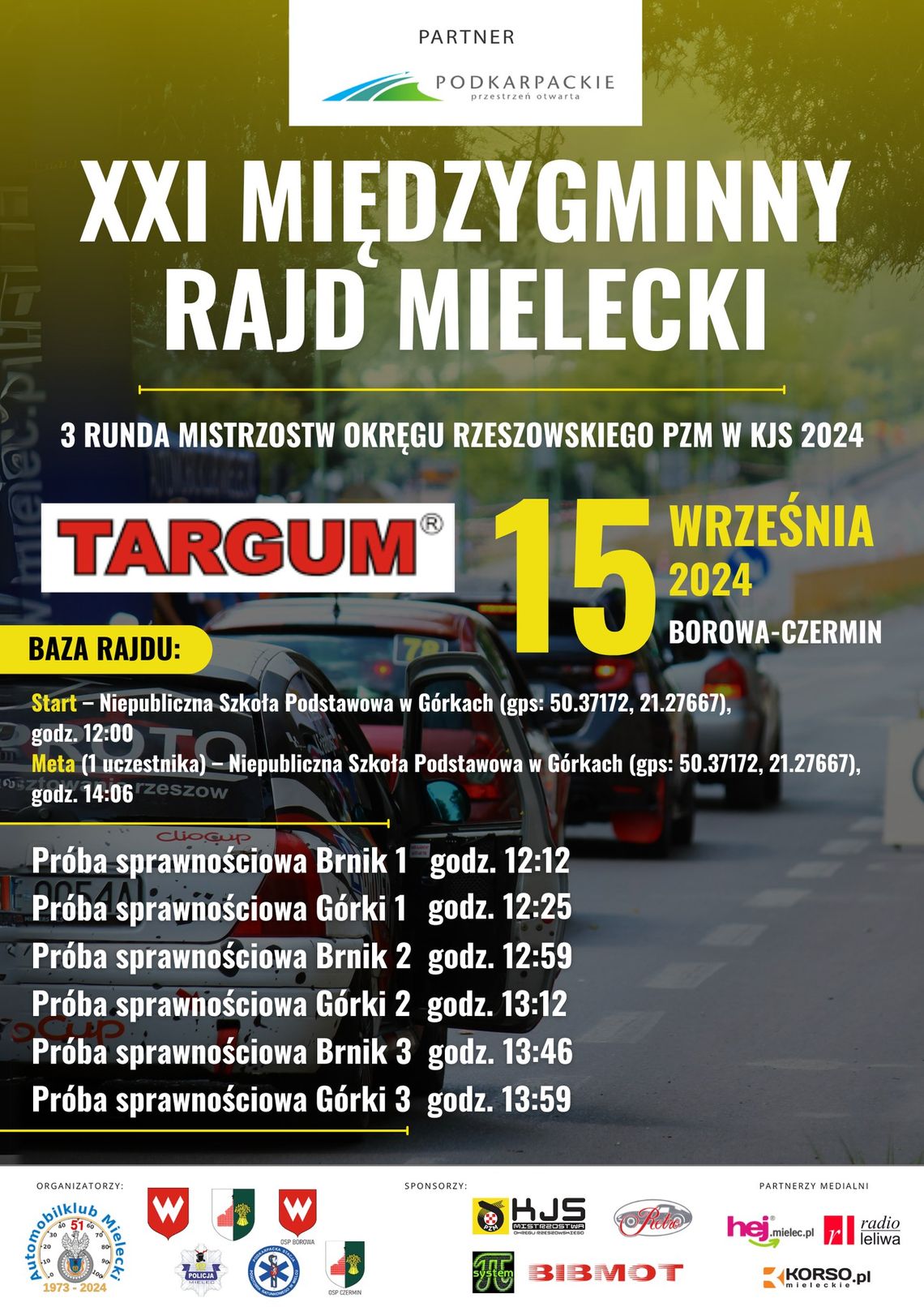 XXI Międzygminnym Rajdzie Mieleckim TARGUM XXI Międzygminnym Rajdzie Mieleckim TARGUM