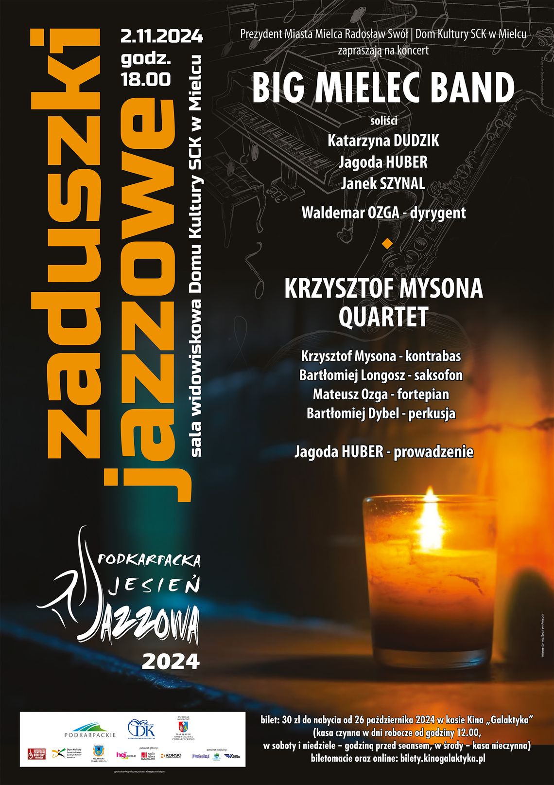 Zaduszki jazzowe z udziałem Big Mielec Band i Krzysztof Mysona Quartet Zaduszki jazzowe z udziałem Big Mielec Band i Krzysztof Mysona Quartet