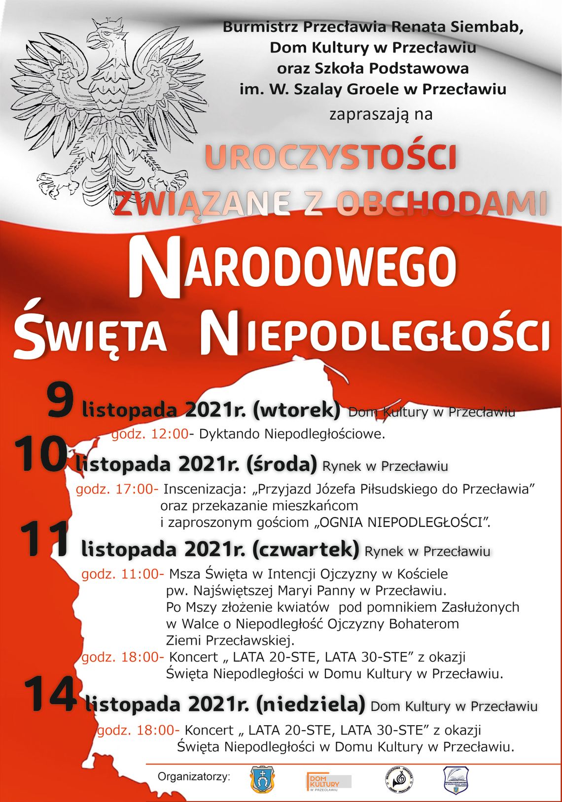 Zapraszamy do Przecławia na Obchody Narodowego Święta Niepodległości