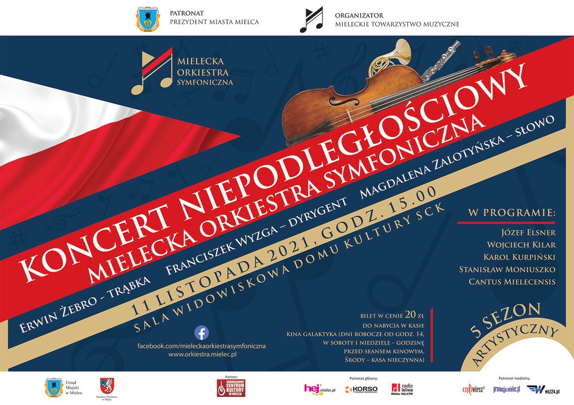 Zapraszamy na Koncert niepodległościowy