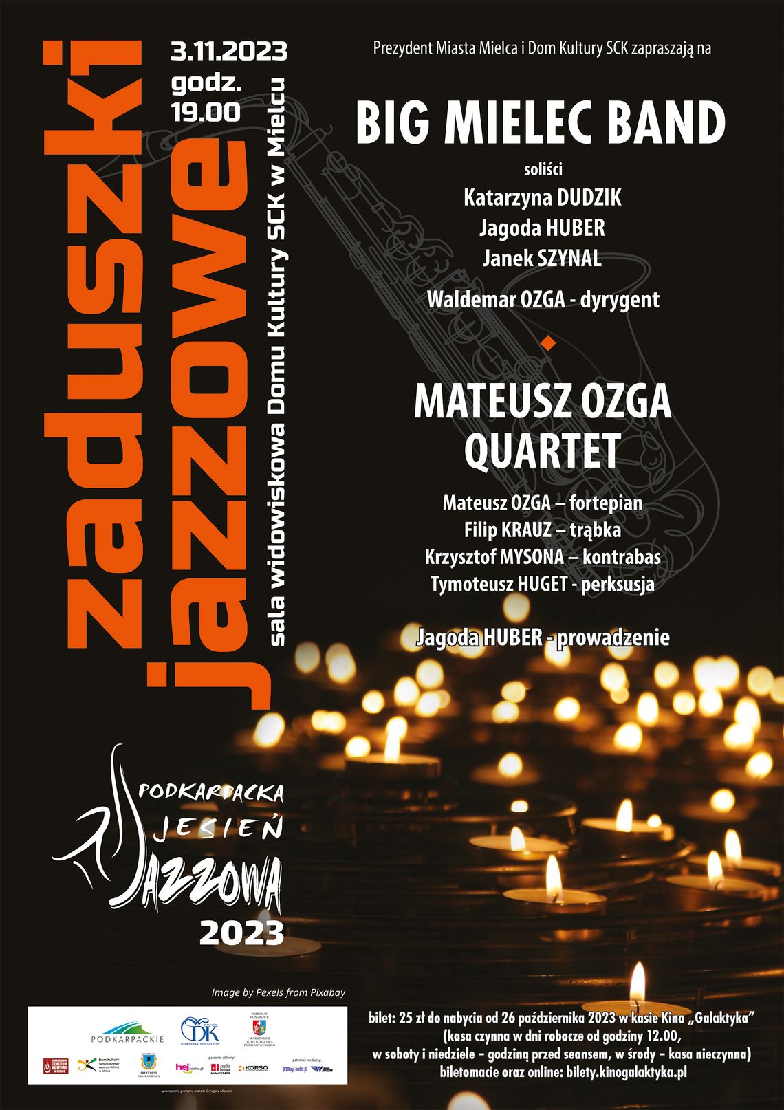 Zapraszamy na Mieleckie Zaduszki Jazzowe Zapraszamy na Mieleckie Zaduszki Jazzowe