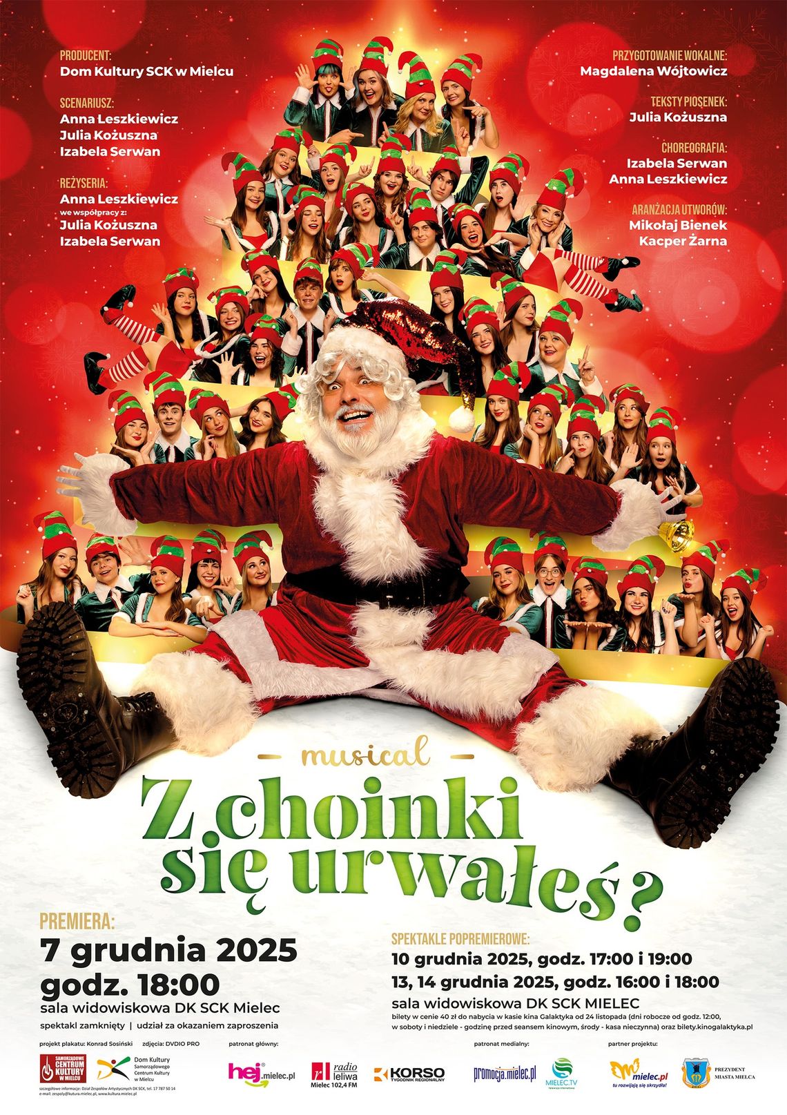 Zapraszamy na nowy musical w Mielcu "Z choinki się urwałeś". Zapraszamy na nowy musical w Mielcu "Z choinki się urwałeś".