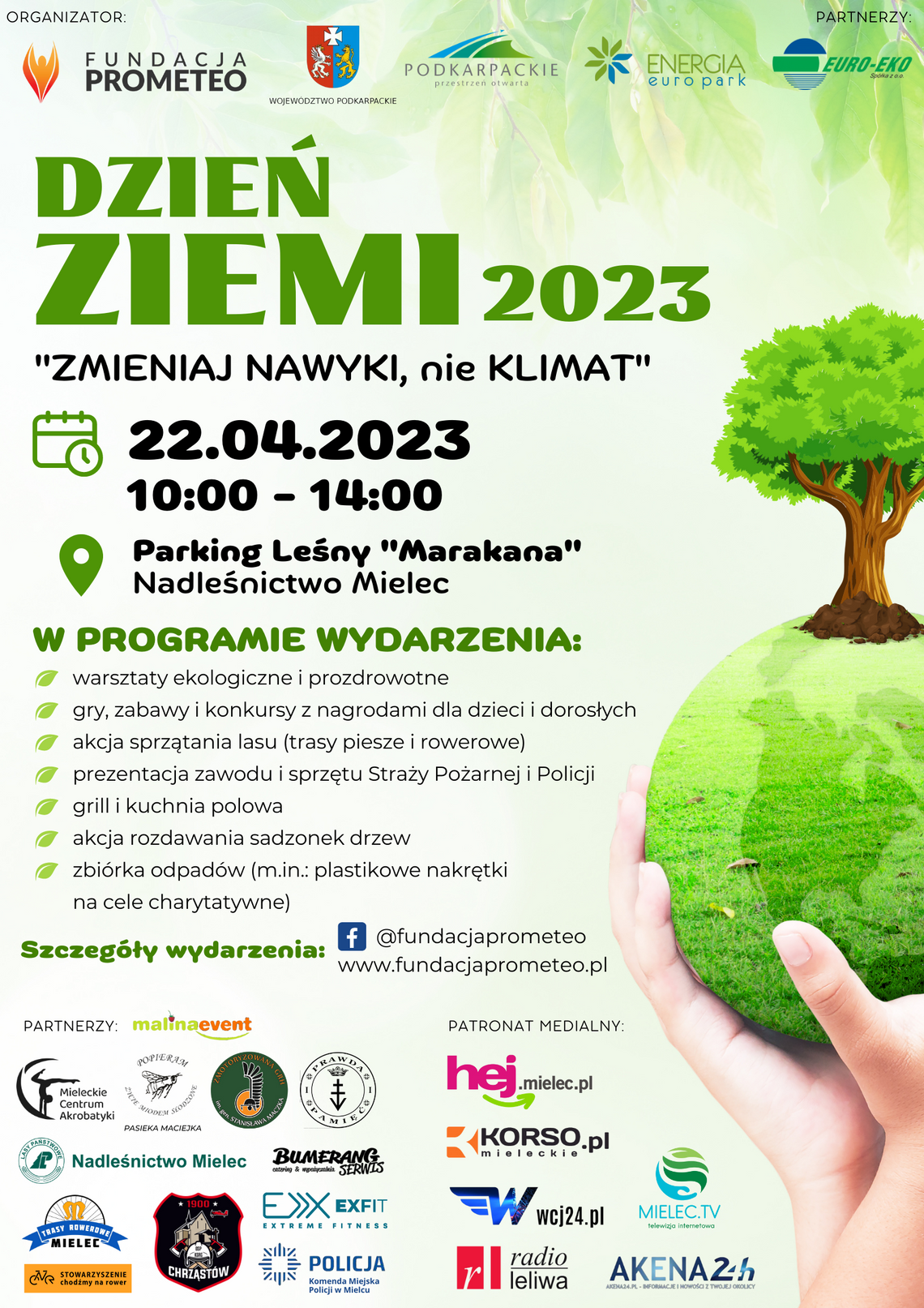 "Zmieniaj nawyki, nie klimat". Dzień Ziemi 2023 "Zmieniaj nawyki, nie klimat". Dzień Ziemi 2023