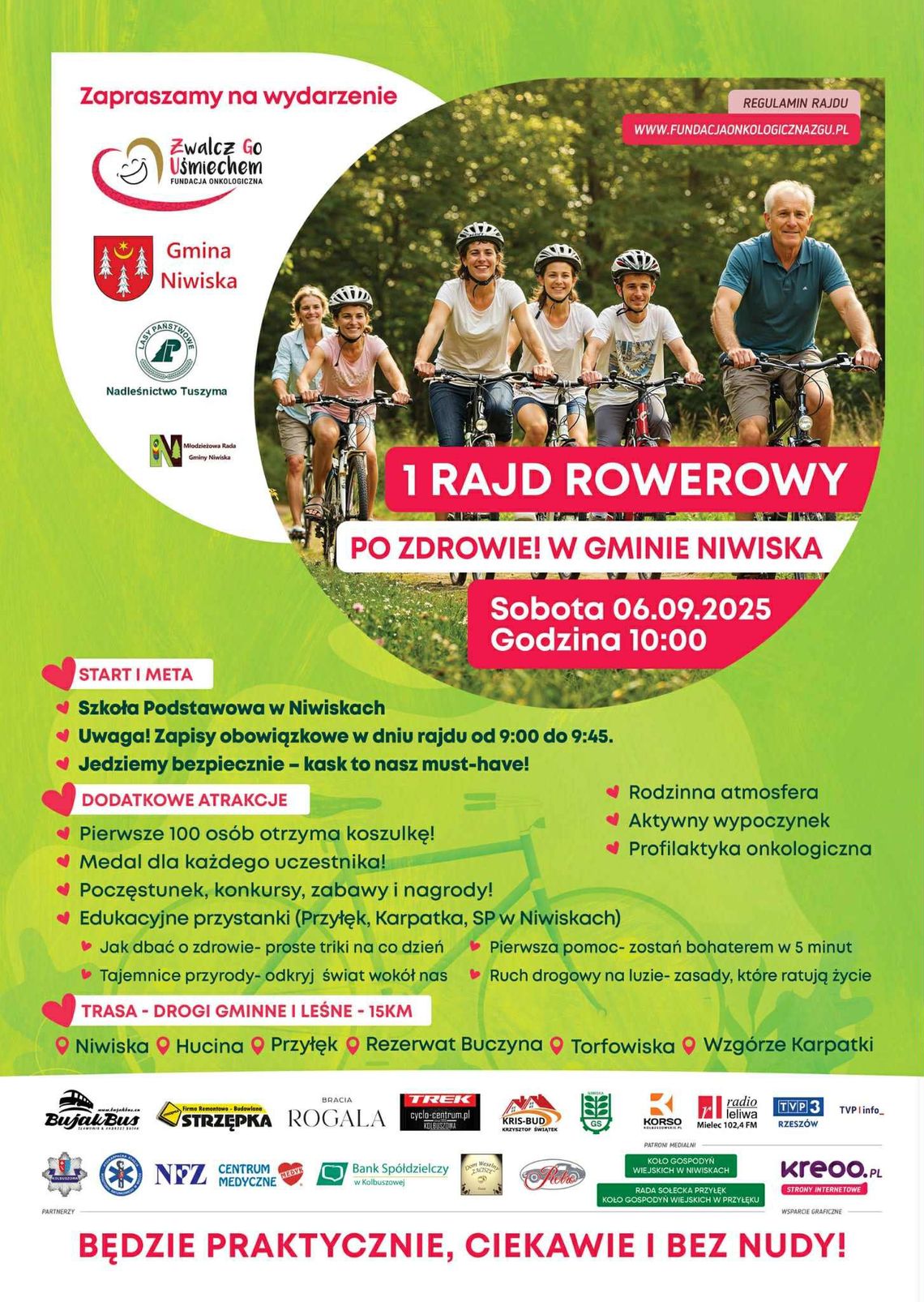 "Zwalcz go uśmiechem". Rajd rowerowy po zdrowie