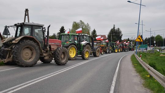 Protest rolników w Woli Mieleckiej [FOTO]